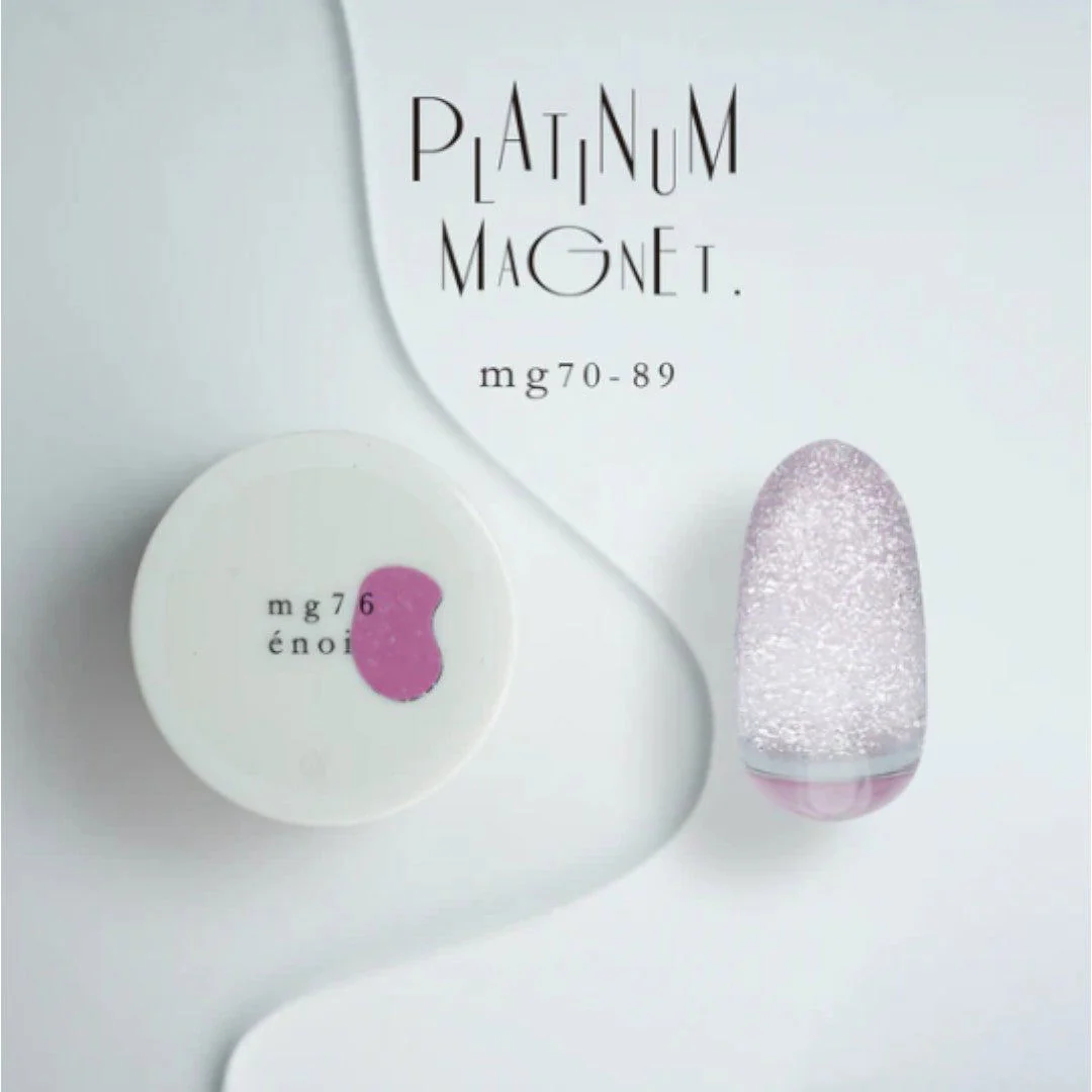Enoi Cat Eye Gel Polish - Platinum Magnet #MG76 - Image 2