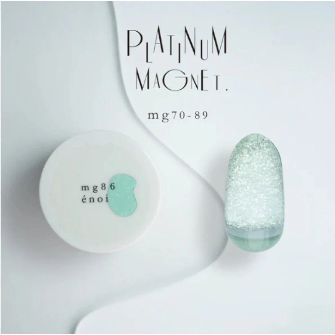 Enoi Cat Eye Gel Polish - Platinum Magnet #MG86 - Image 2