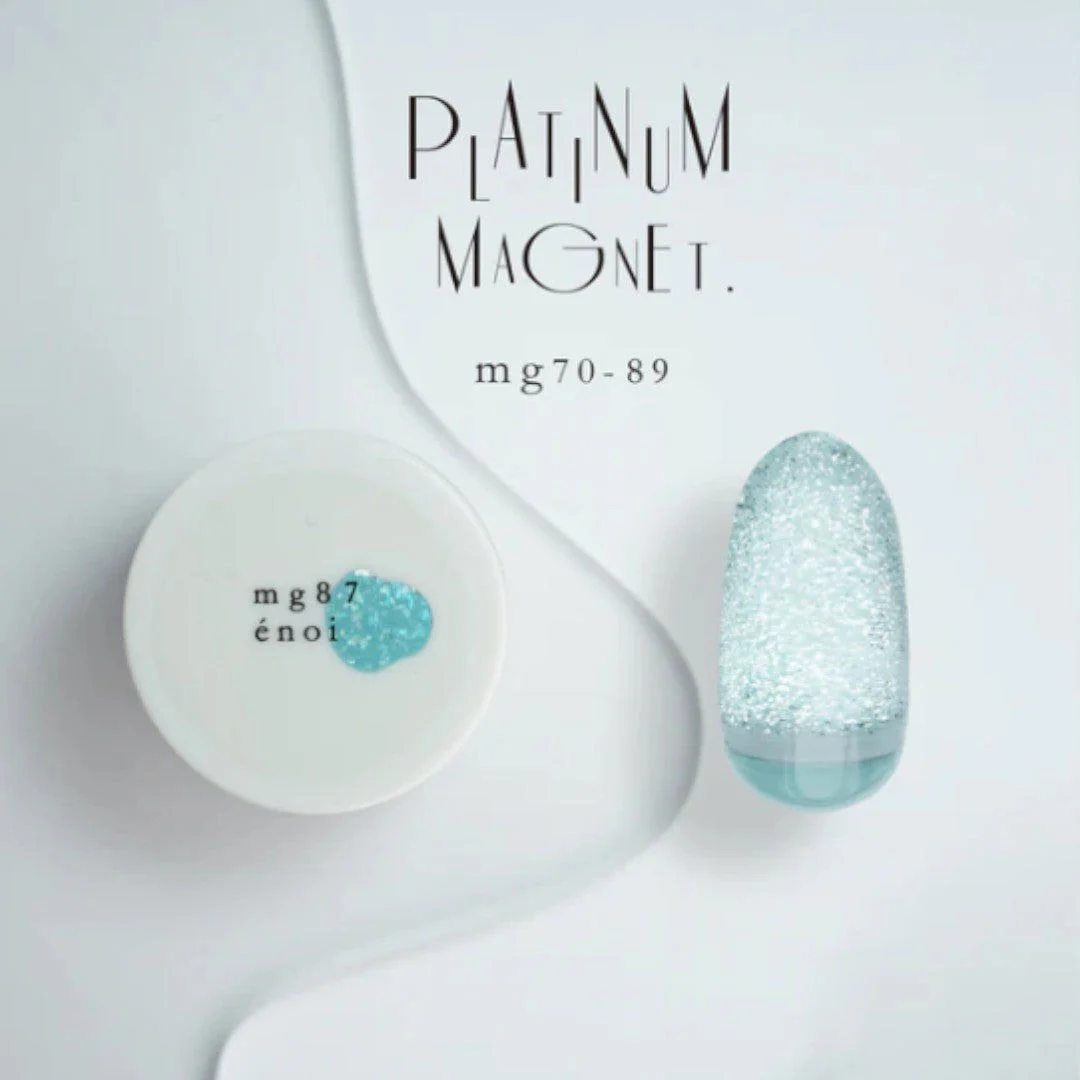 Enoi Cat Eye Gel Polish - Platinum Magnet #MG87 - Image 2