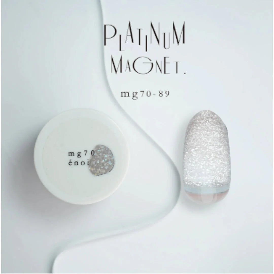 Enoi Cat Eye Gel Polish - Platinum Magnet #MG70 - Image 2