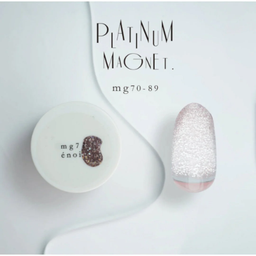 Enoi Cat Eye Gel Polish - Platinum Magnet #MG71 - Image 2