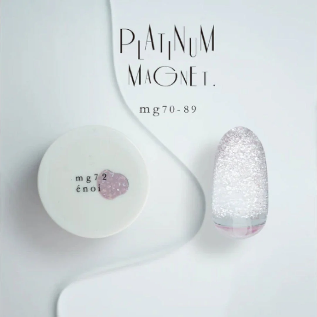 Enoi Cat Eye Gel Polish - Platinum Magnet #MG72 - Image 2