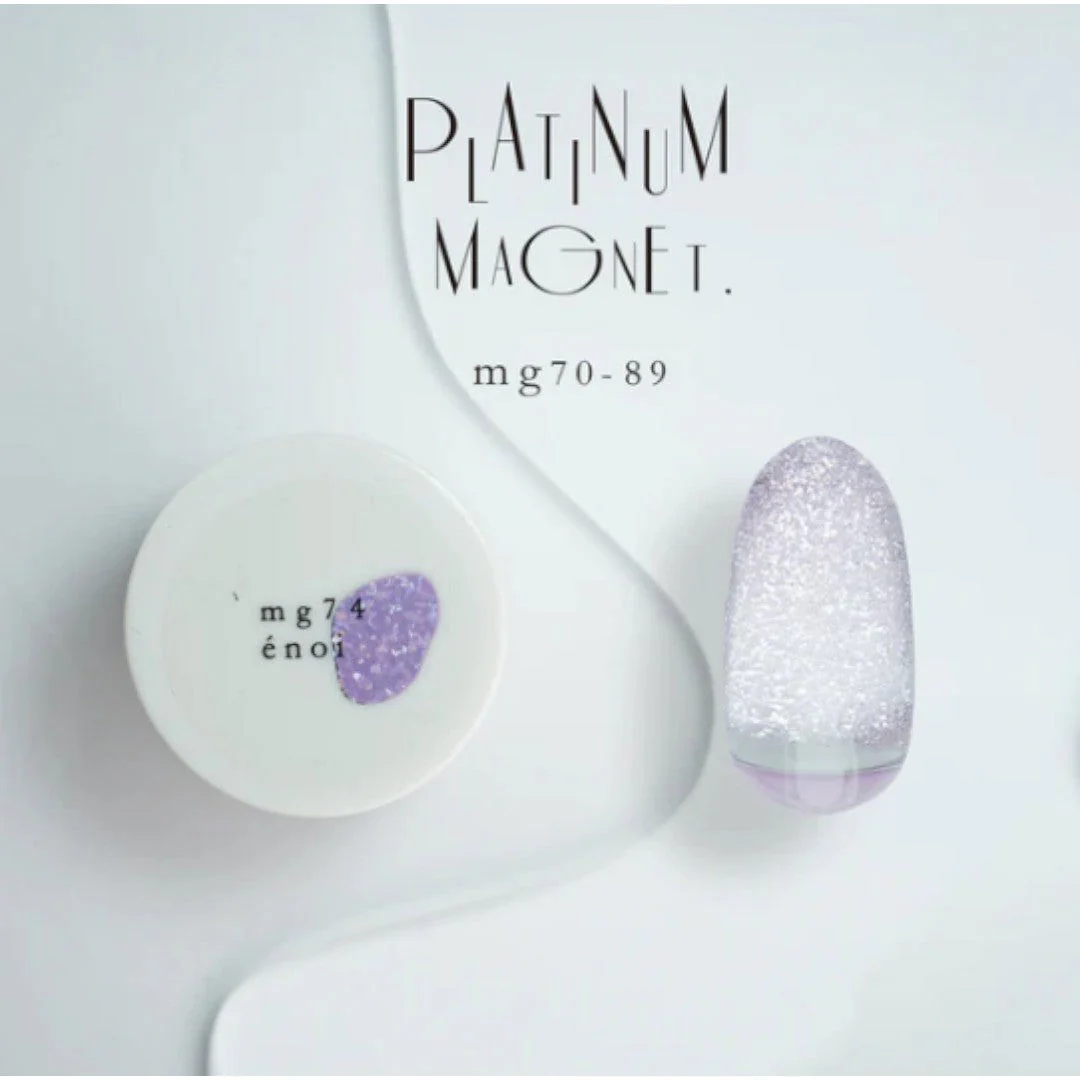 Enoi Cat Eye Gel Polish - Platinum Magnet #MG74 - Image 2