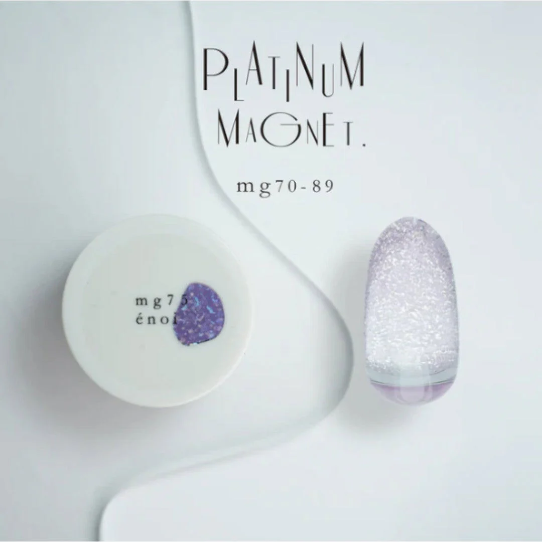 Enoi Cat Eye Gel Polish - Platinum Magnet #MG75 - Image 2