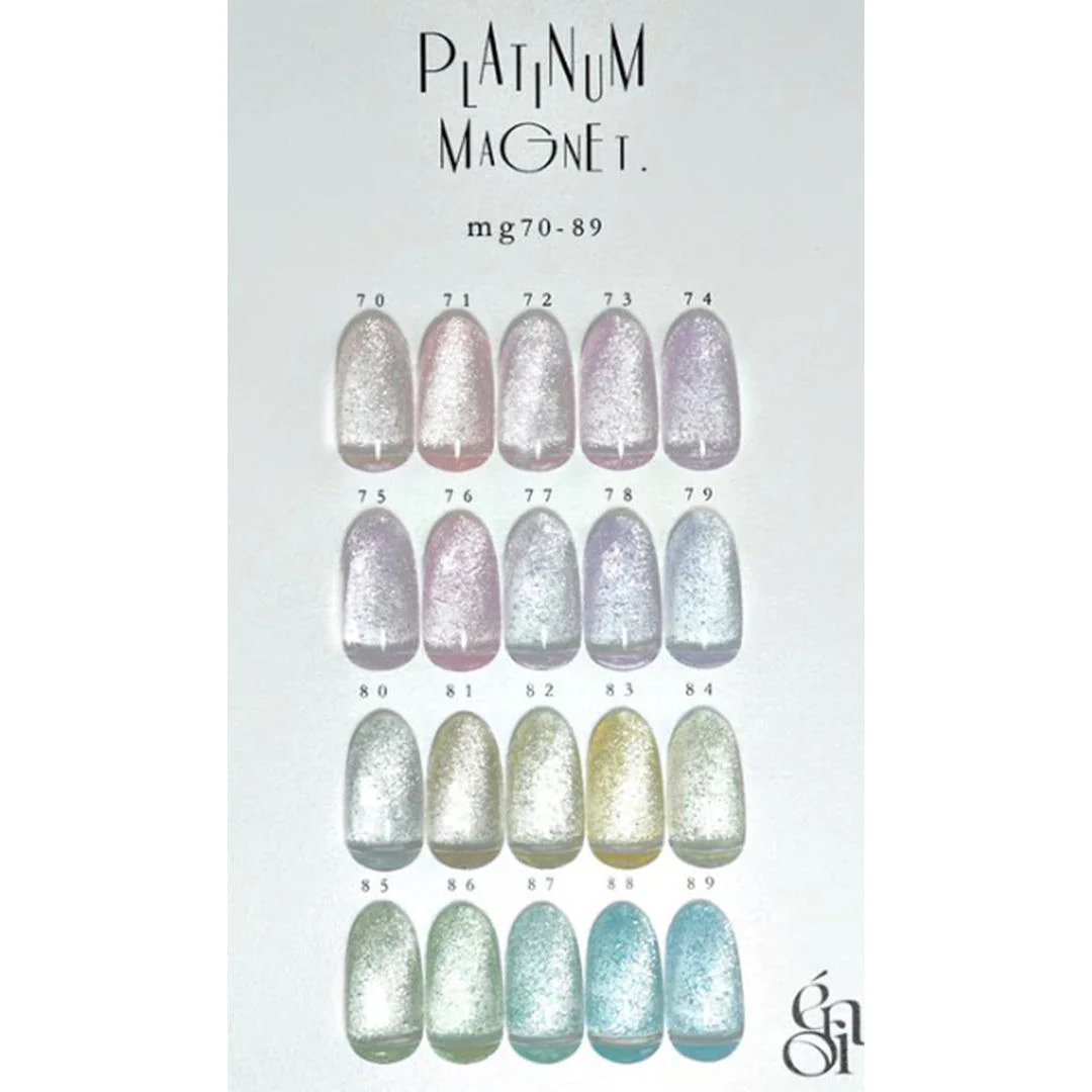 Enoi Cat Eye Gel Polish - Platinum Magnet #MG80 - Image 3