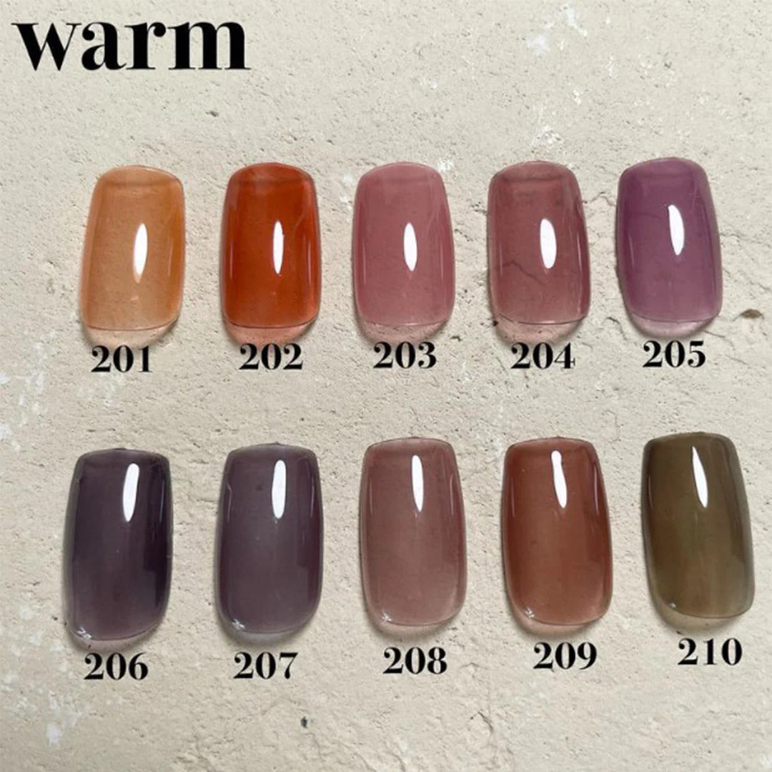 Enoi Gel Polish - Warm Series #WA201-WA210 Collection - Image 2