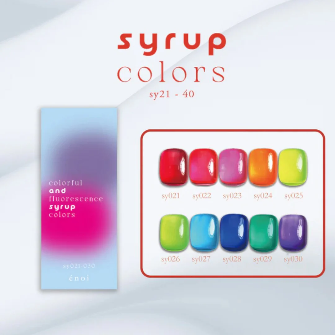 Enoi Syrup Gel Polish - Set 1 #SY21-30 (10Pcs) - Image 2