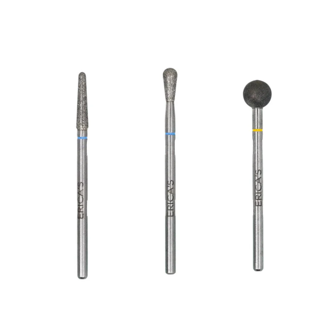 Erica's ATA Nail Drill Bits - Finesse Dry Mani Kit 3/32 (3pcs)