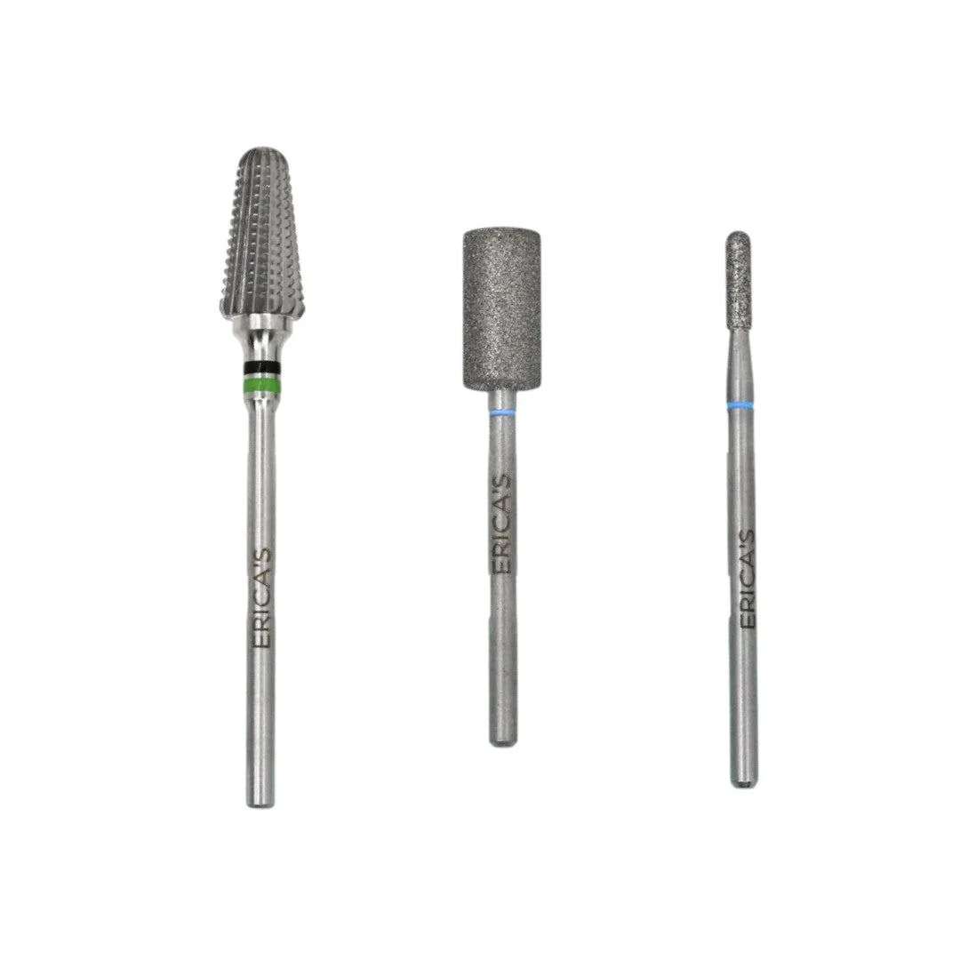 Erica's ATA Nail Drill Bits - Gel Polish Removal Kit 3/32 (3pcs)