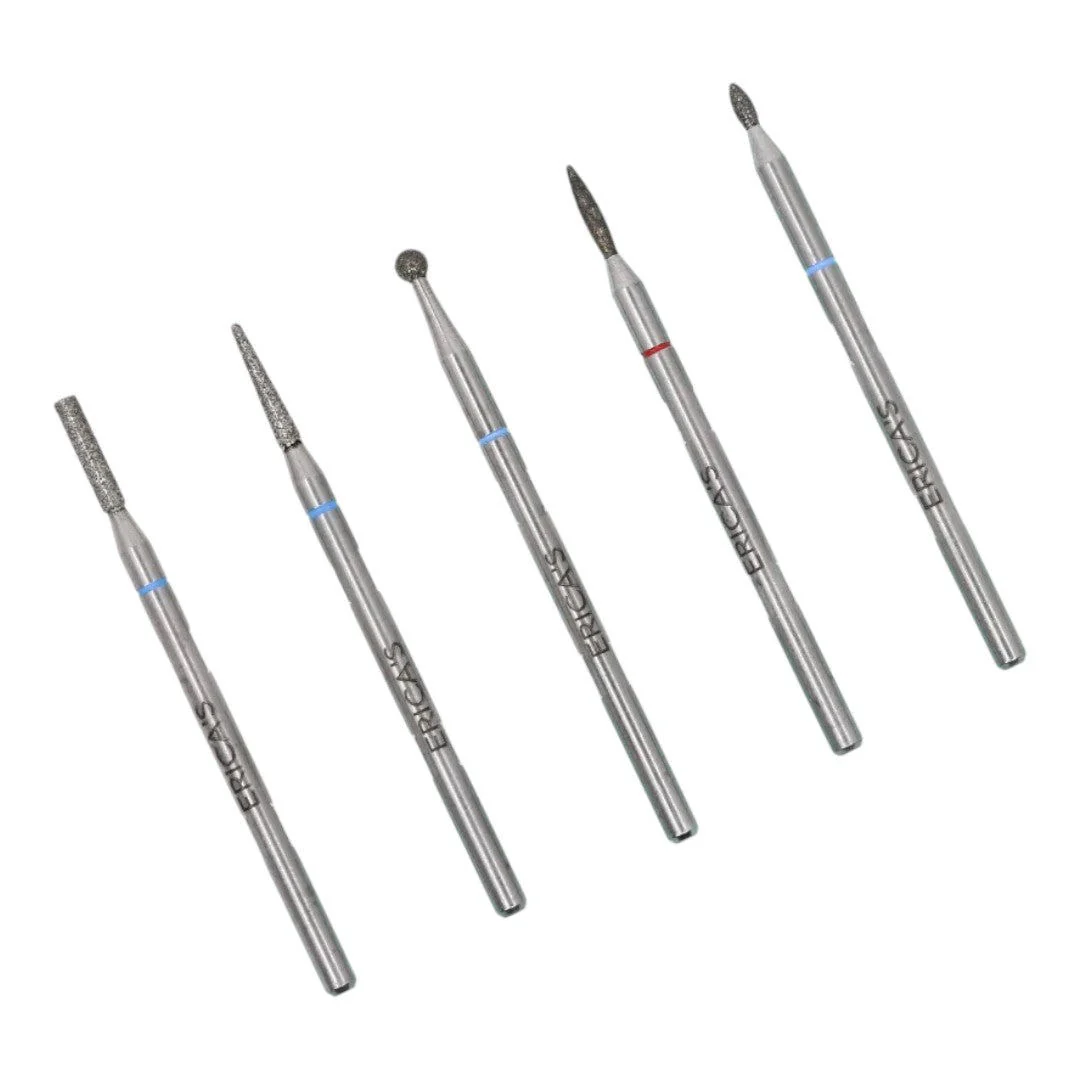 Erica's ATA Nail Drill Bits - Russian Dry Manicure Kit 3/32 (5Pcs)