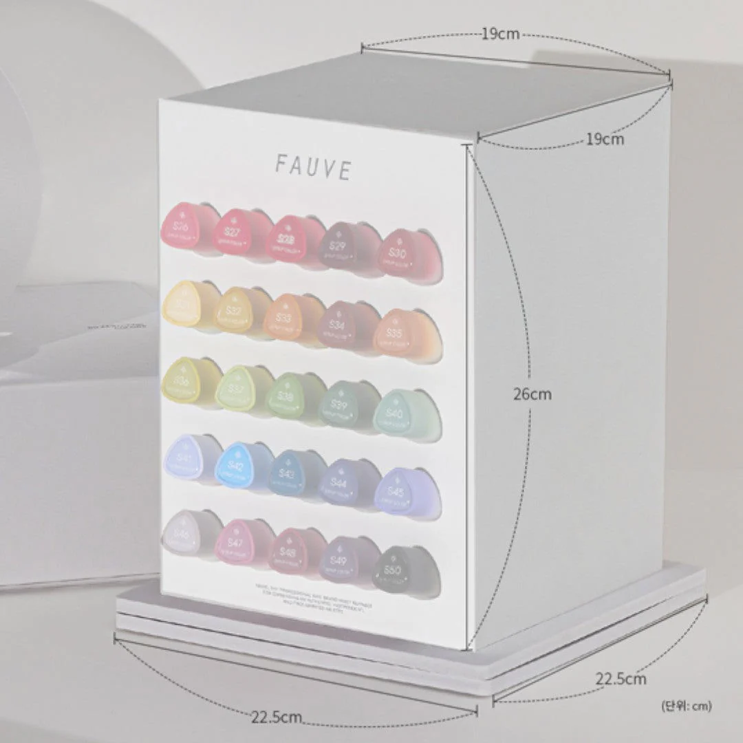 FAUVE Syrup Gel Polish - Syrup Page.Ⅰ Collection #S01-50 (50Pcs) - Image 4