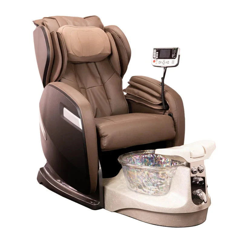 Fiori 9000 Pedicure Spa Chair Crystal Bowl - Ivory Crystal Base - Image 4