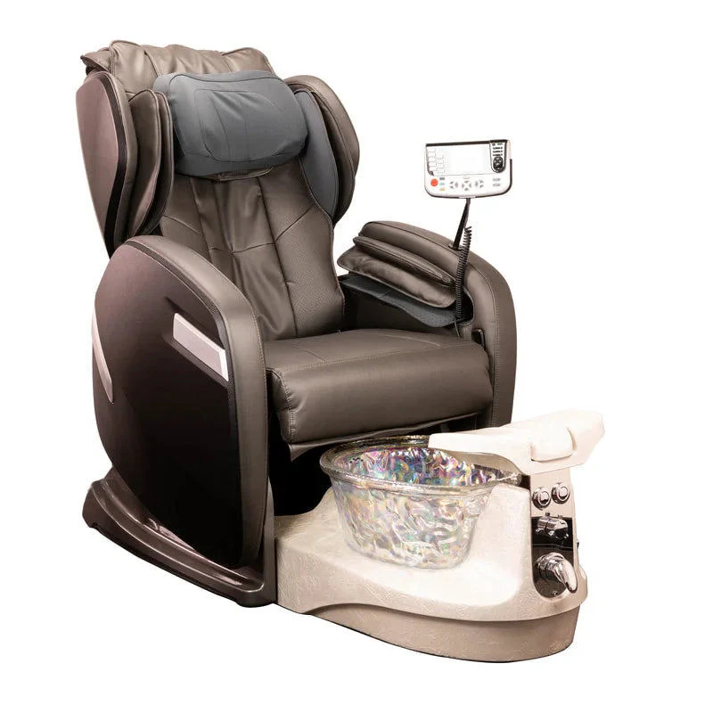 Fiori 9000 Pedicure Spa Chair Crystal Bowl - Ivory Crystal Base - Image 5