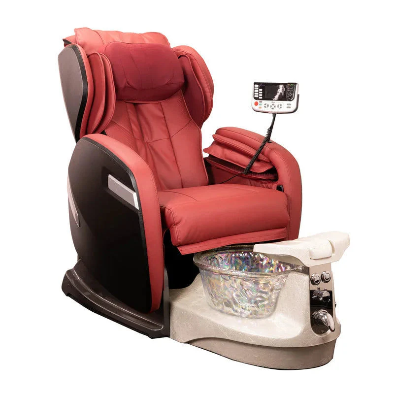 Fiori 9000 Pedicure Spa Chair Crystal Bowl - Ivory Crystal Base - Image 6
