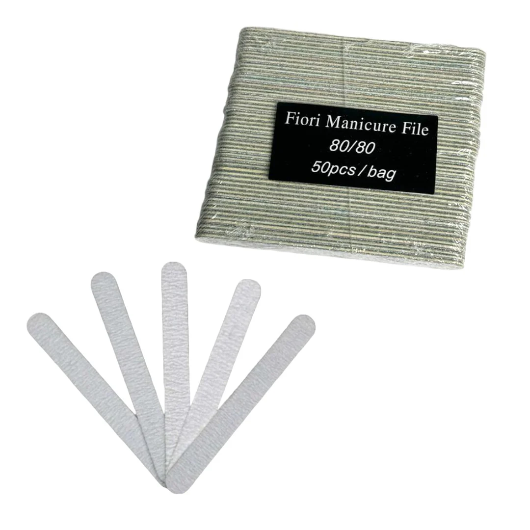 Fiori Mini Nail Files - Zebra 80/80 Grit - Image 3