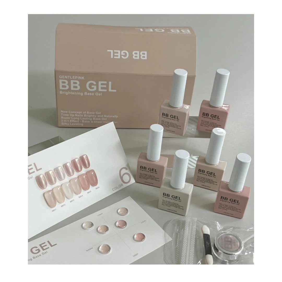 Gentle Pink BB Gel - 2In1 Brightening Colour Base Gel #BB02 - Image 3