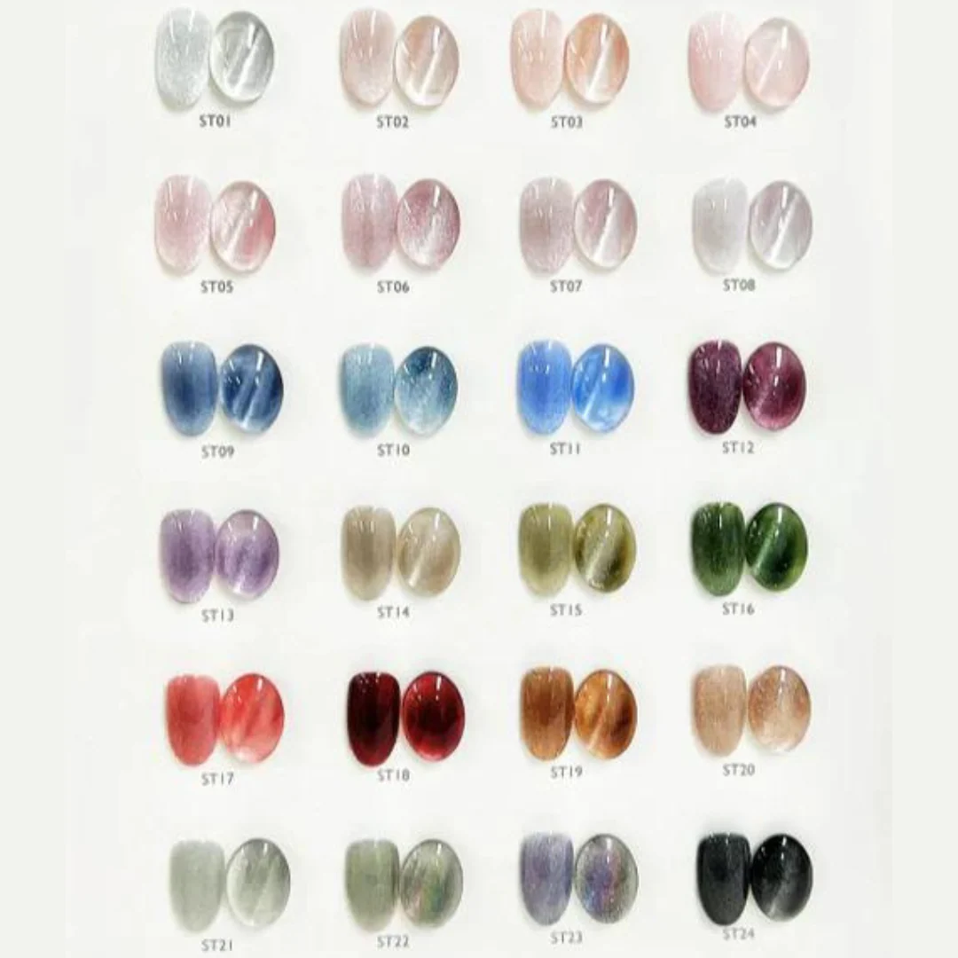 Gentle Pink Cat Eye Gel Polish #ST01 - Image 3