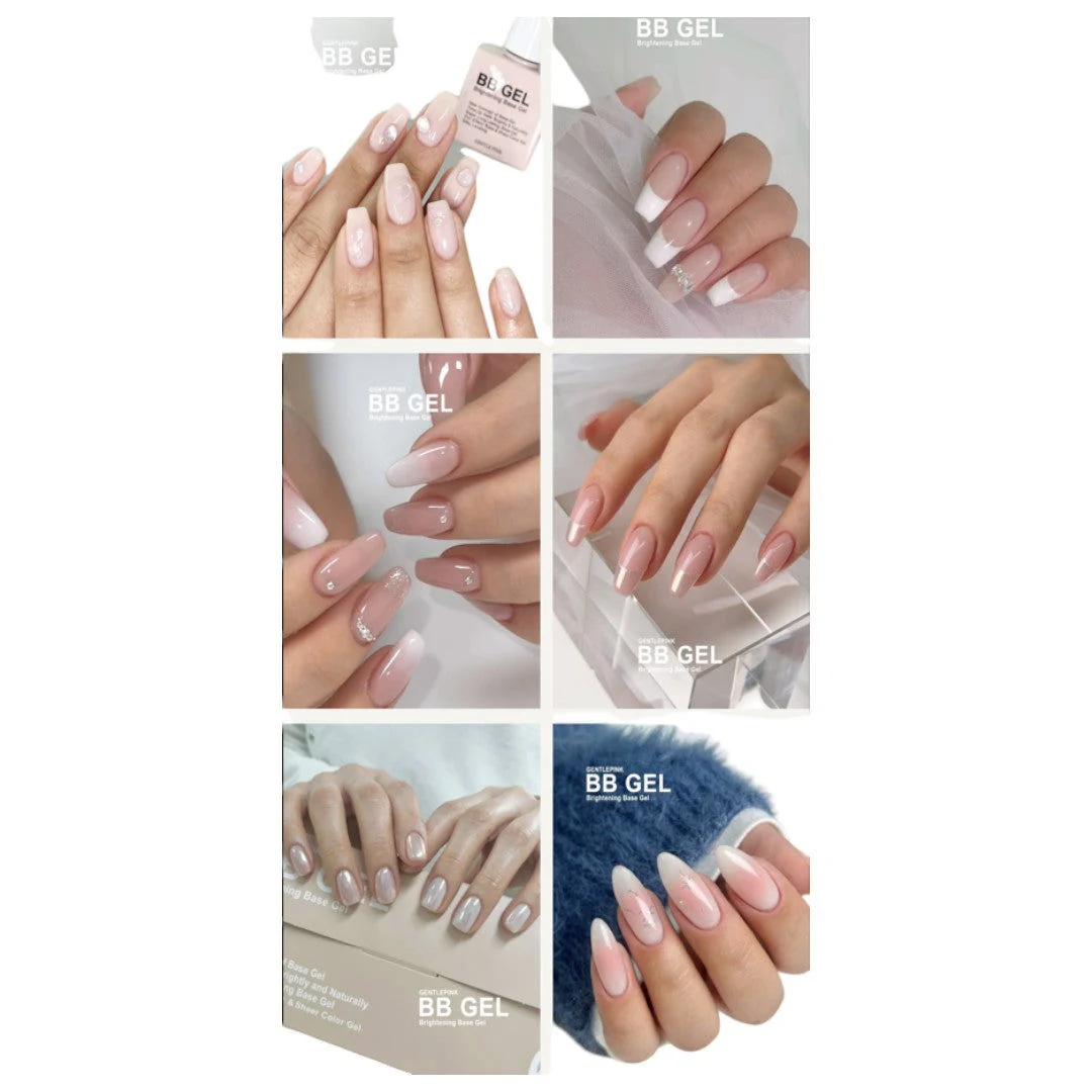 Gentle Pink Brightening Colour Base Gel - BB Gel Collection #BB01-06 (6Pcs) - Image 3
