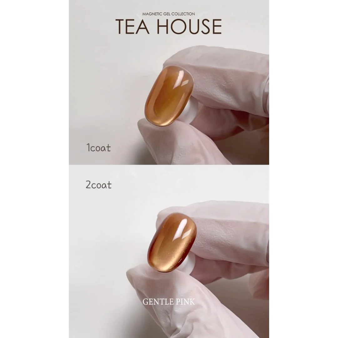 Gentle Pink Cat Eye Gel Polish - Blueberry Tea #ST121 - Image 4