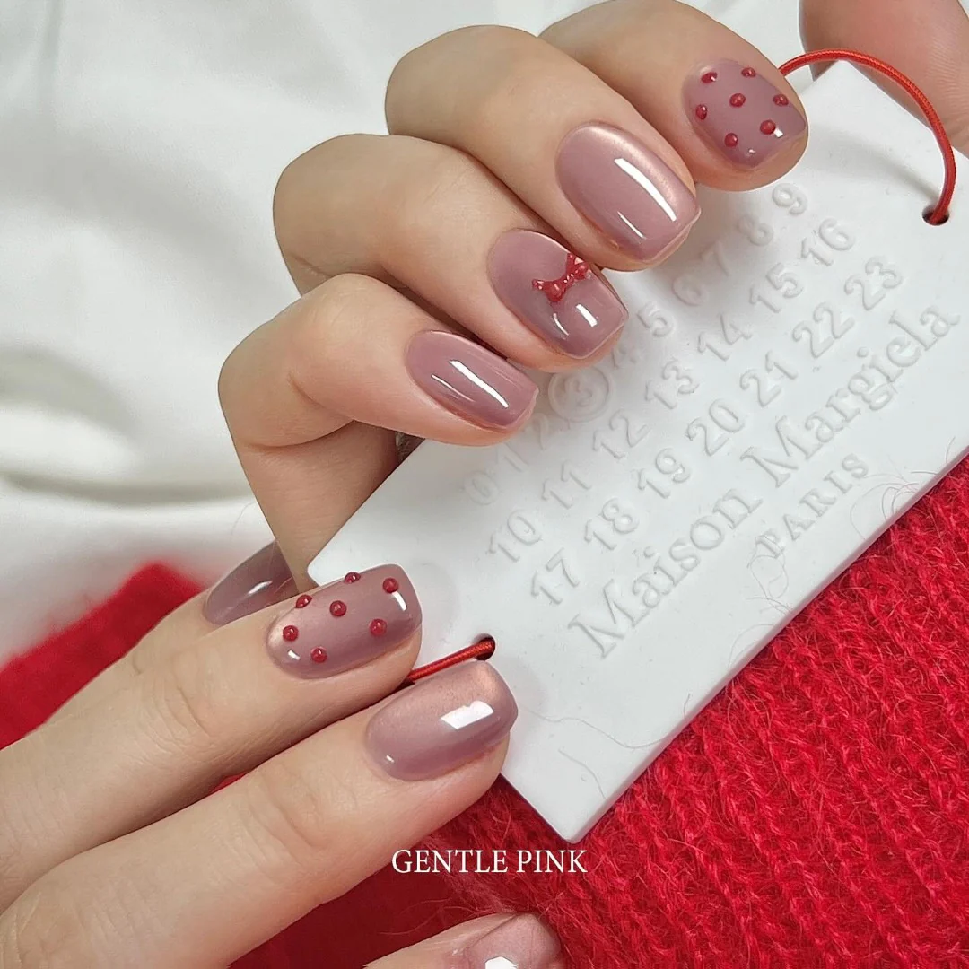 Gentle Pink Cat Eye Gel Polish - Milk Tea #ST130 - Image 2