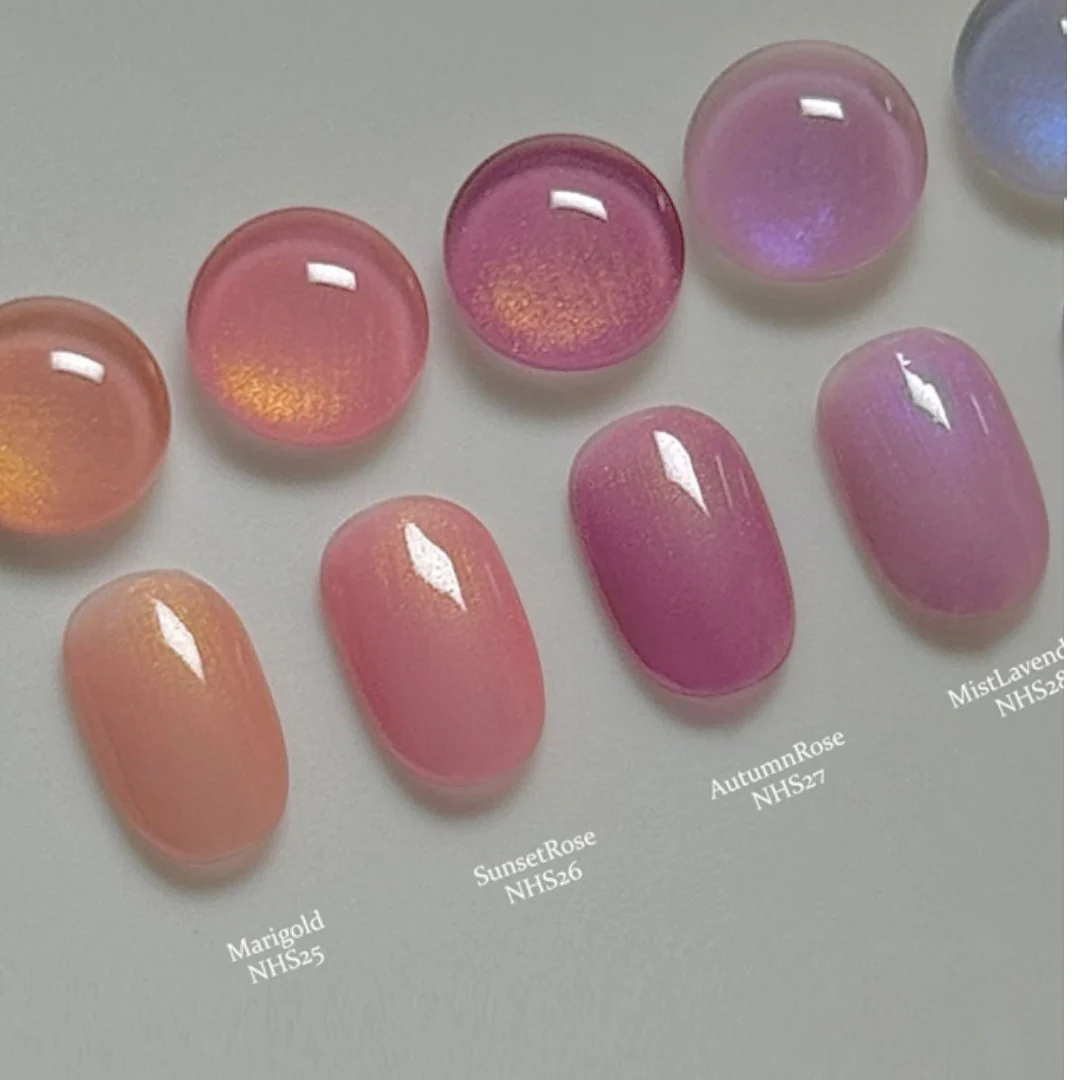 Gentle Pink Cat Eye Gel Polish - Moonlit Purple #ST117 - Image 2