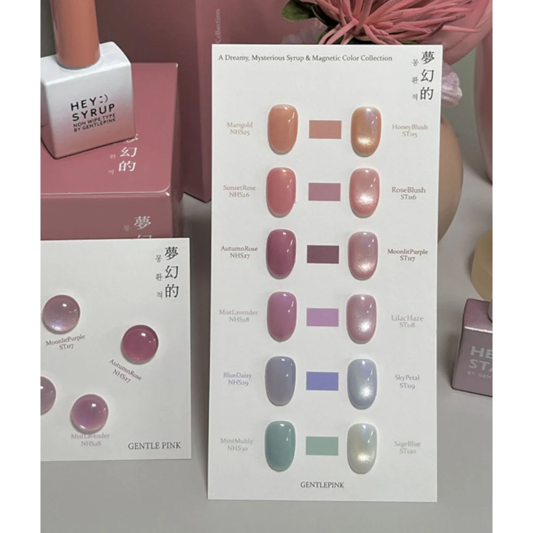 Gentle Pink Cat Eye Gel Polish - Moonlit Purple #ST117 - Image 6