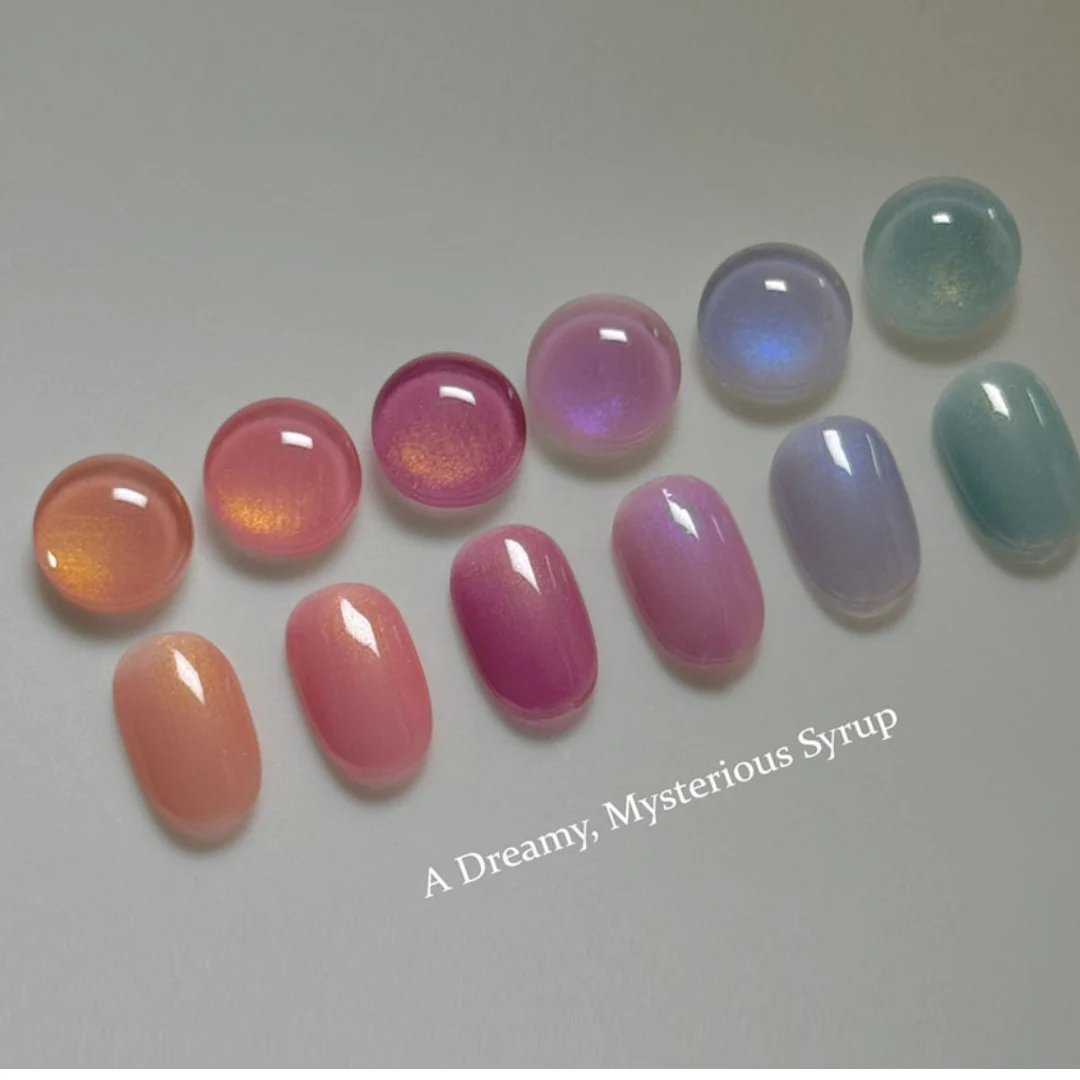 Gentle Pink Cat Eye Gel Polish - Moonlit Purple #ST117 - Image 7