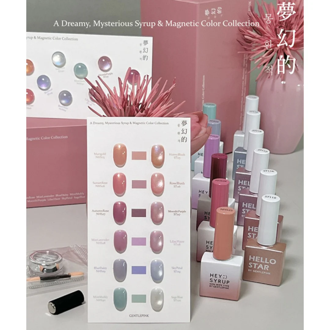 Gentle Pink Cat Eye Gel Polish - Sky Petal #ST119 - Image 7