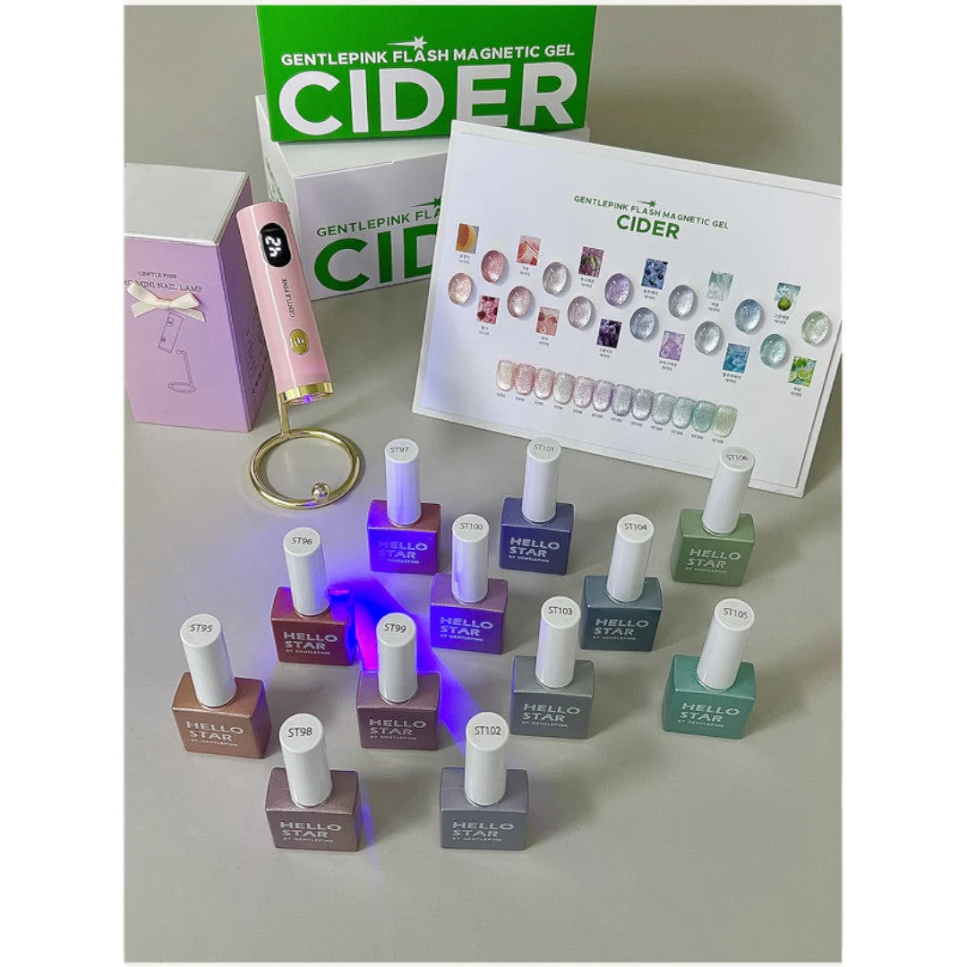 Gentle Pink Cat Eye Gel Polish - Soda Crush Cider #ST102 - Image 2