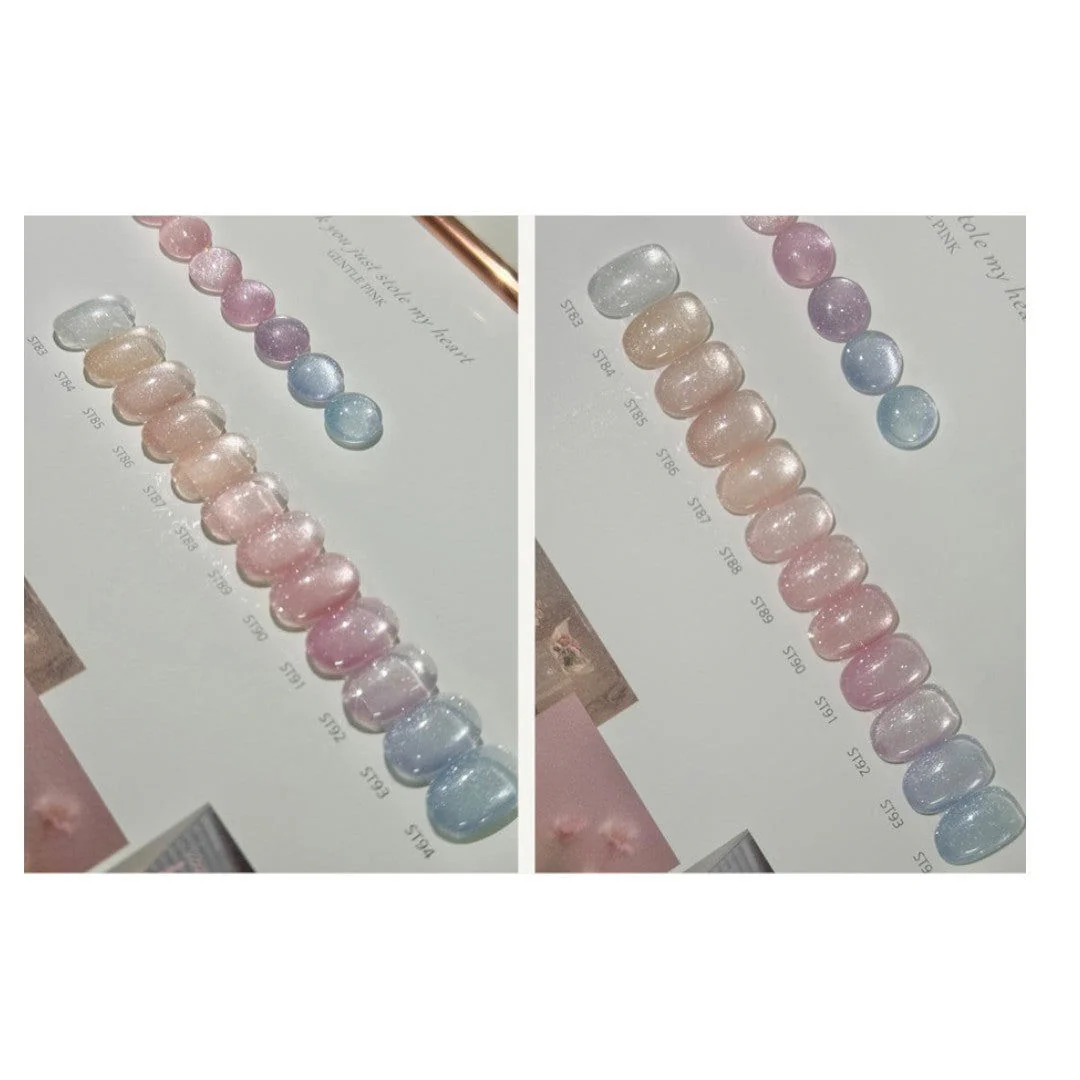 Gentle Pink Cat Eye Gel Polish #ST92 - Image 2
