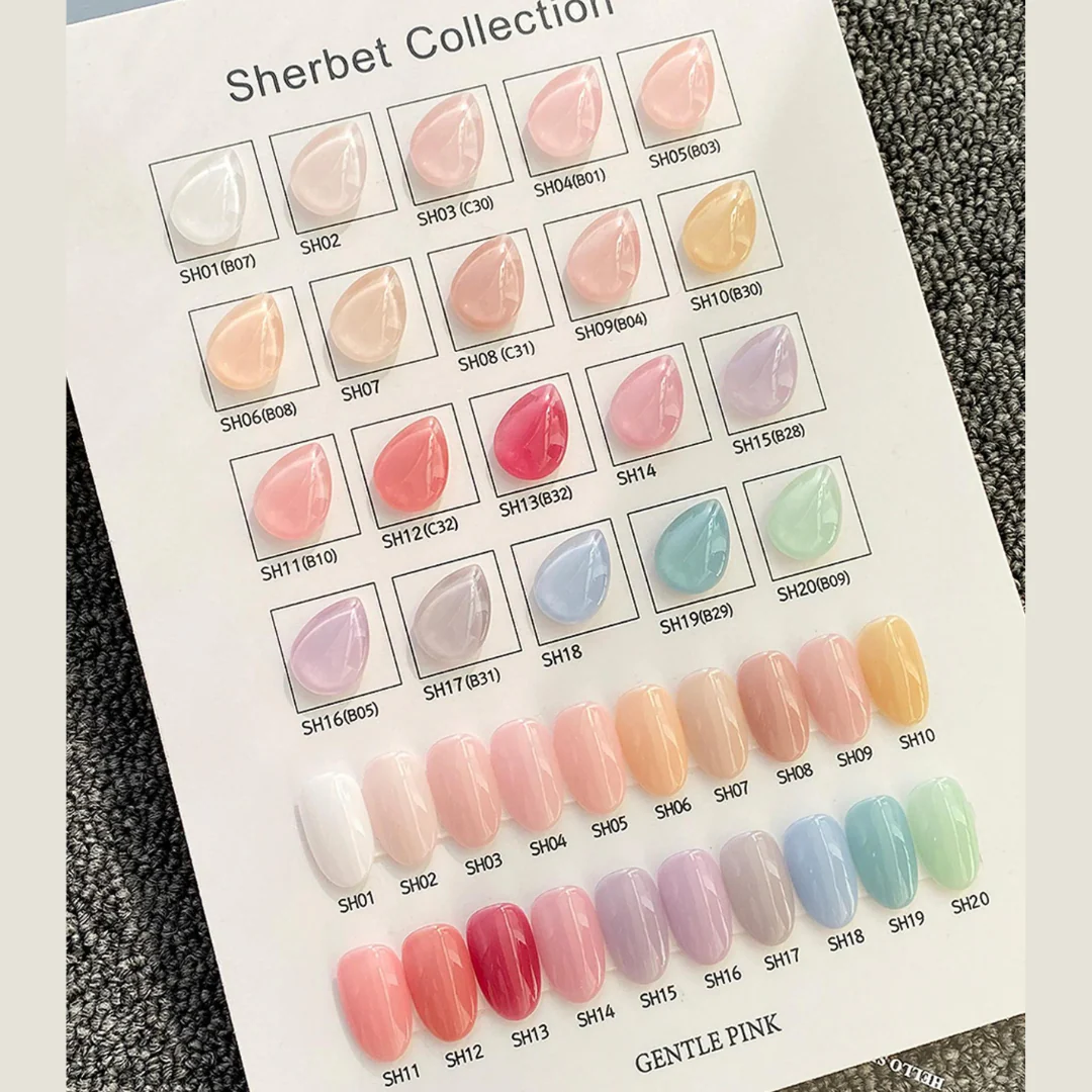 Gentle Pink Syrup Gel Polish #SH15 - Image 2