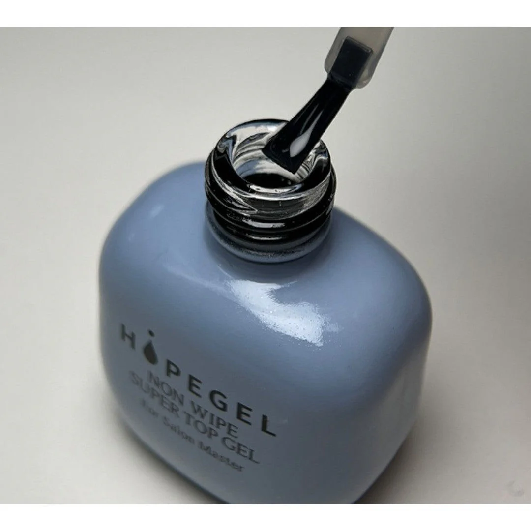 Gentle Pink Hope Gel Top Coat - Non-Wipe Super Top Gel #03 - Image 2