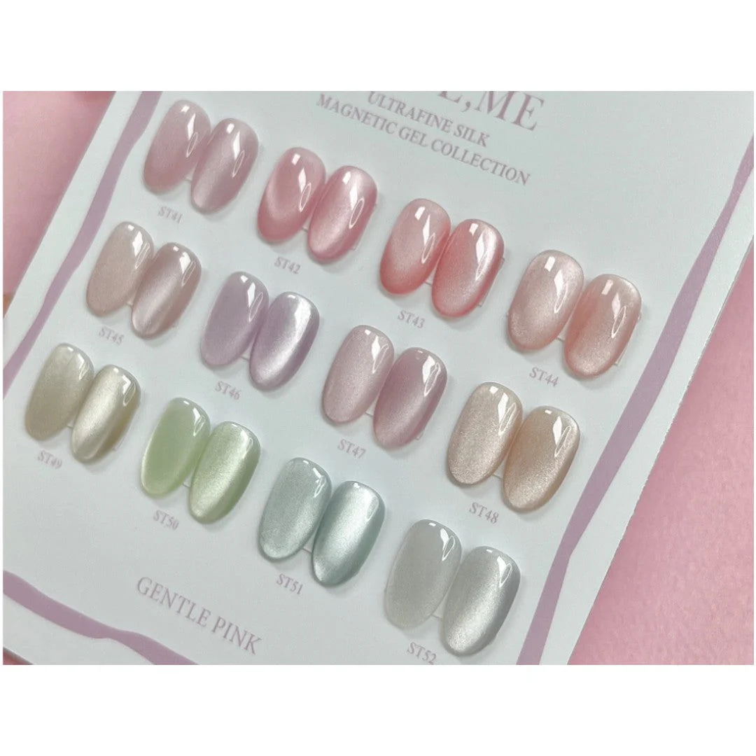 Gentle Pink Cat Eye Gel Polish #ST48 - Image 2