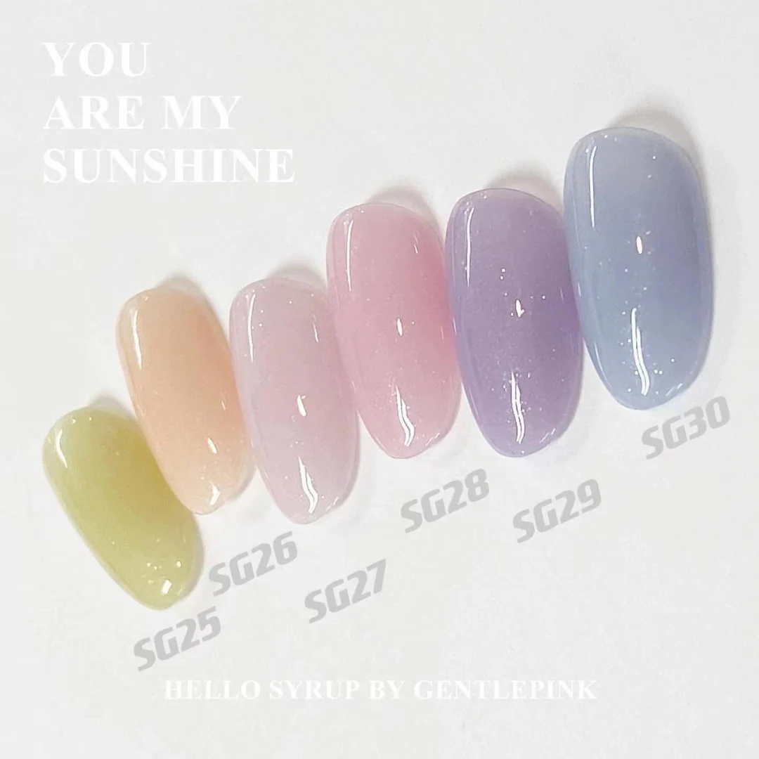Gentle Pink Syrup Gel Polish #SG29 - Image 2