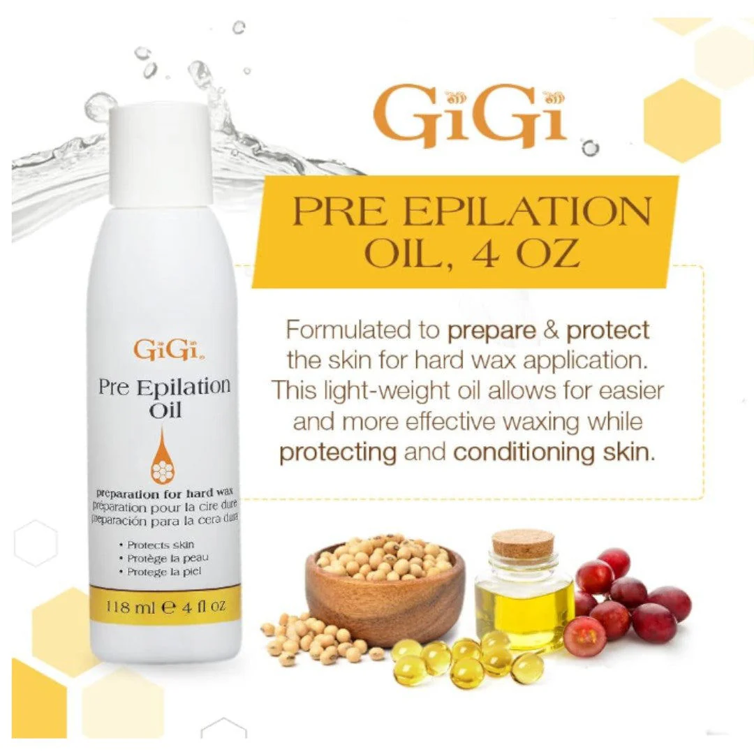 Gigi Pre Epilation Oil 4Oz #0901 - Image 2