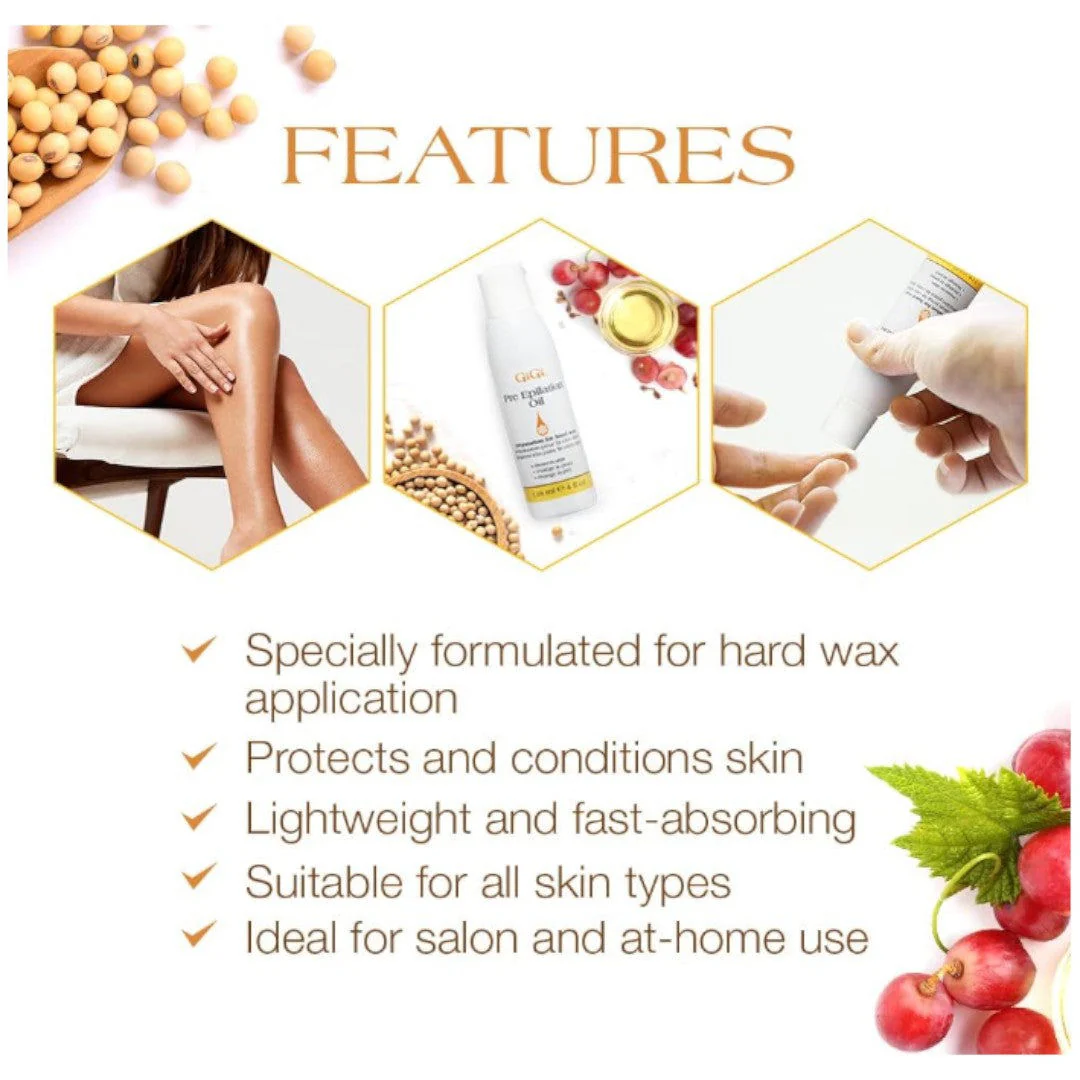 Gigi Pre Epilation Oil 4Oz #0901 - Image 4