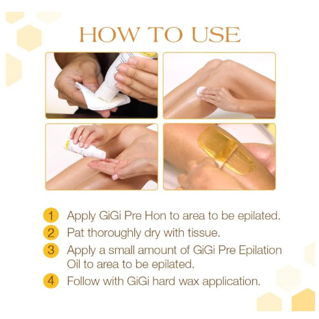 Gigi Pre Epilation Oil 4Oz #0901 - Image 6