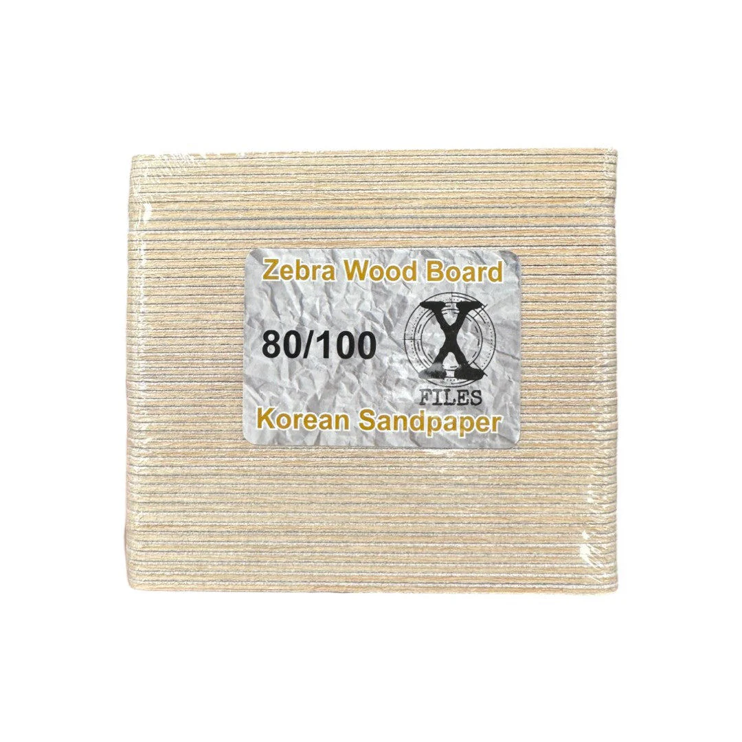 GMT Mini Nail Files - Zebra 80/100 Grit (Case Of 100)