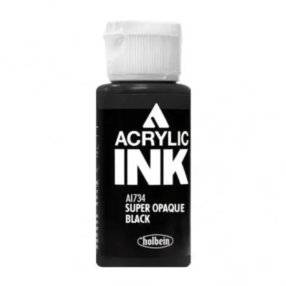 Holbein AI734 Super Opaque Black 30mL