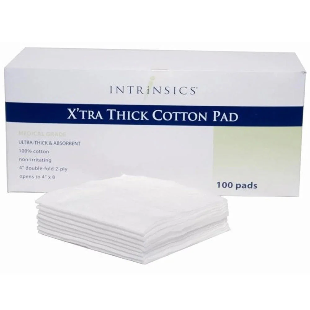 Intrinsics X'Tra Thick Cotton Pads (Box of 100)