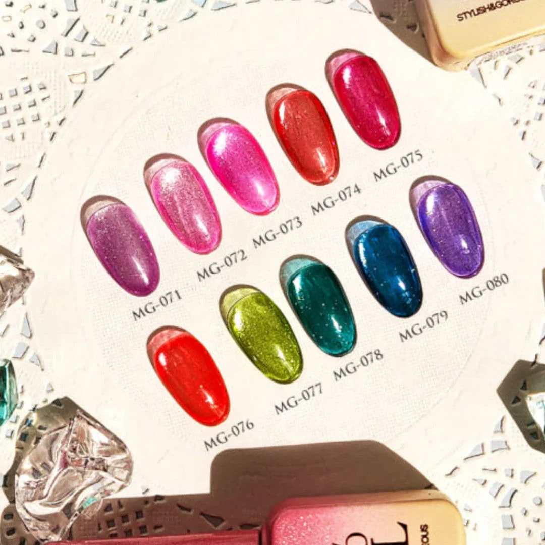 Jel and Gel Cat Eye Gel Polish - Ice Star 2 Collection #MG071-080 (10pcs) - Image 4