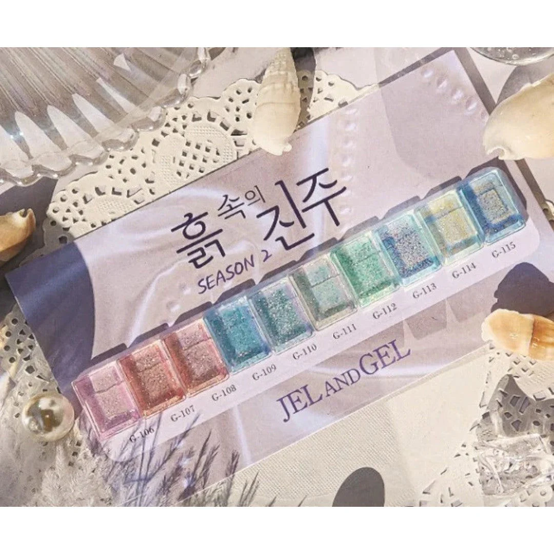 Jel and Gel Glitter Gel Polish - A Pearl In The Soil 2 Collection #G106-115 (10pcs) - Image 4