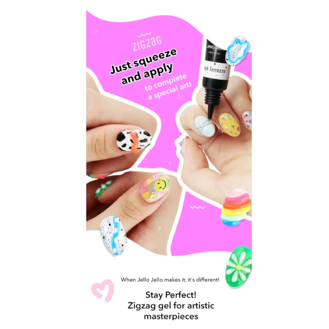 Jello Jello Zigzag Gel - Embo Clear #JT-01 10g - Image 3