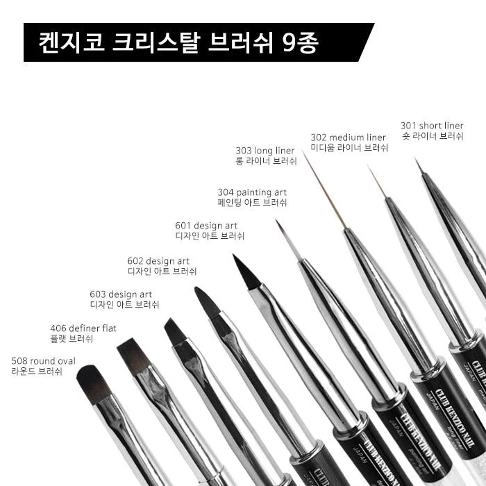 Kenzico Art Brush - Design Art W/ Crystal Handle #603 - Image 2