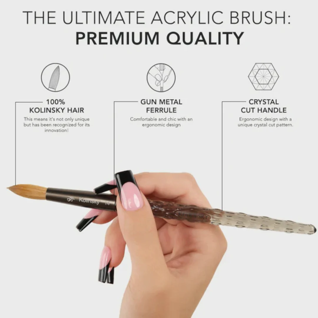 Kiara Sky Acrylic Brush - Kolinsky Clear - Image 7