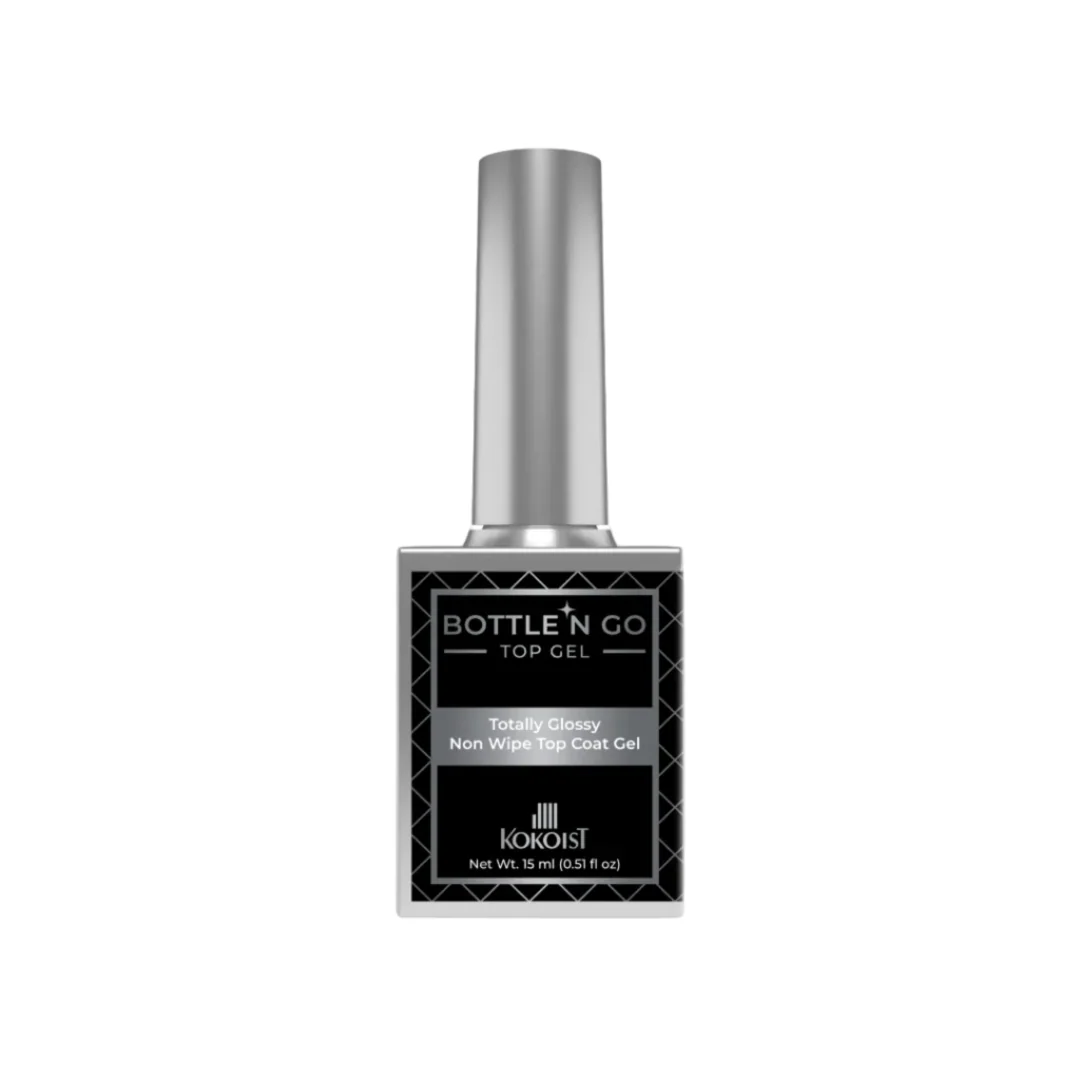 Kokoist Bottle 'N Go - Totally Glossy Non Wipe Top Coat Gel #BC-T