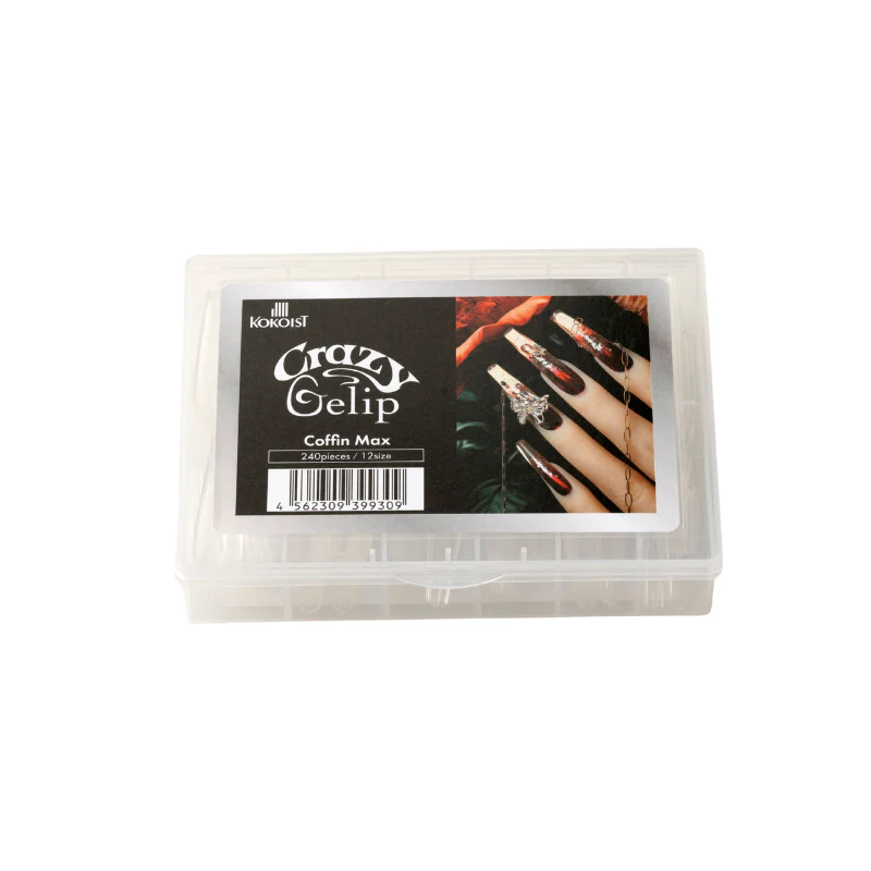 Kokoist Crazy Gelip Nail Tips Box - Coffin Max (240Pcs)