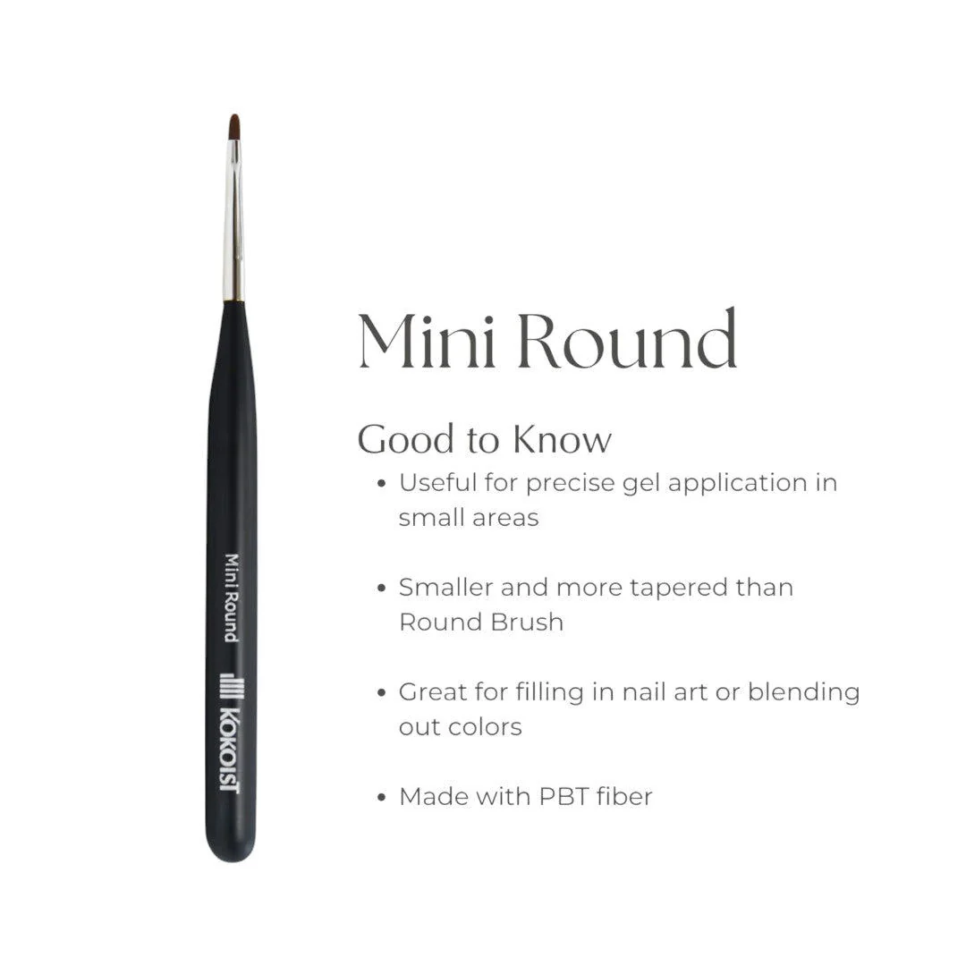 Kokoist Kumanofude Nail Brush - Mini Round - Image 3