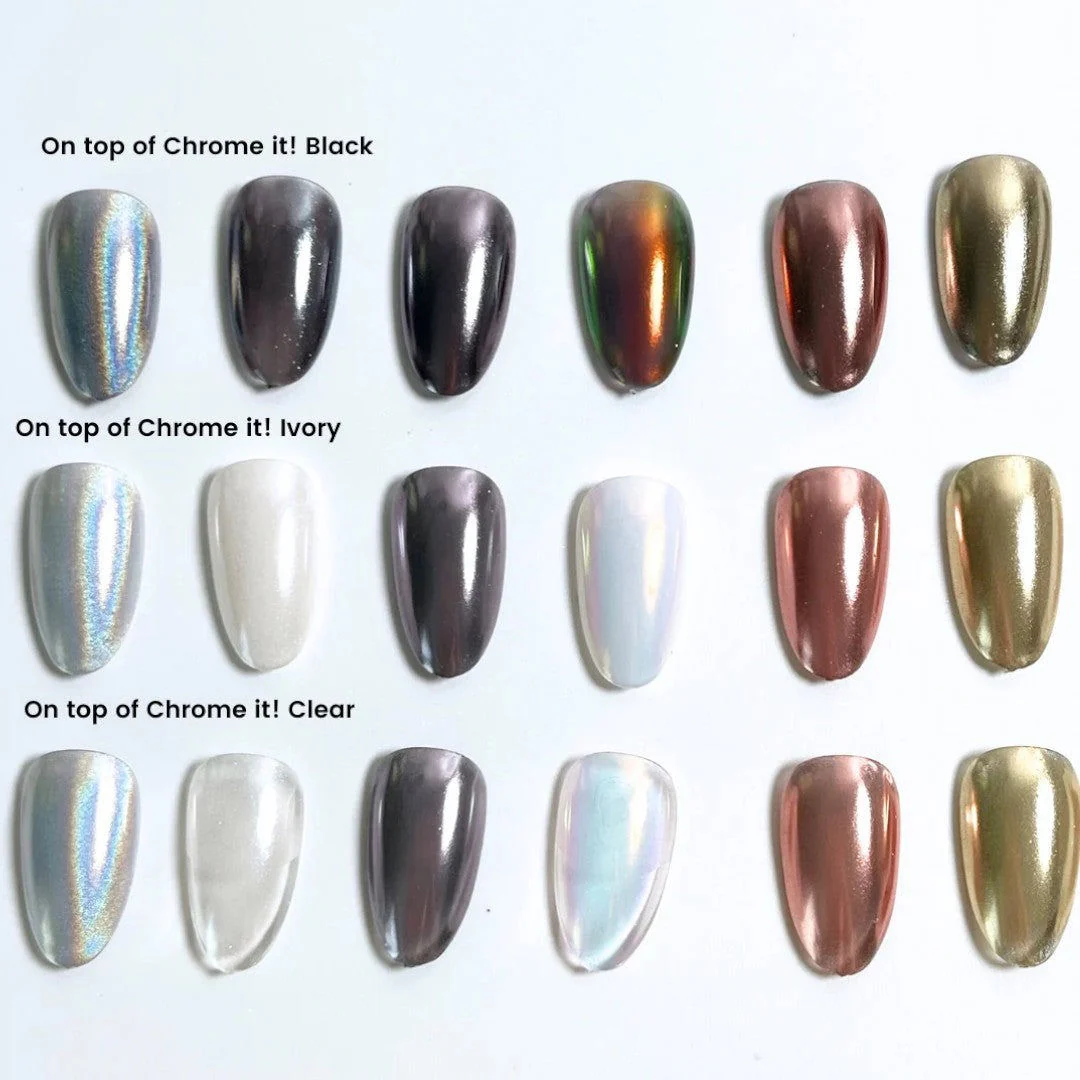 Kokoist Non-wipe Gel Polish - Chrome It! - Clear #NTT-CC - Image 2