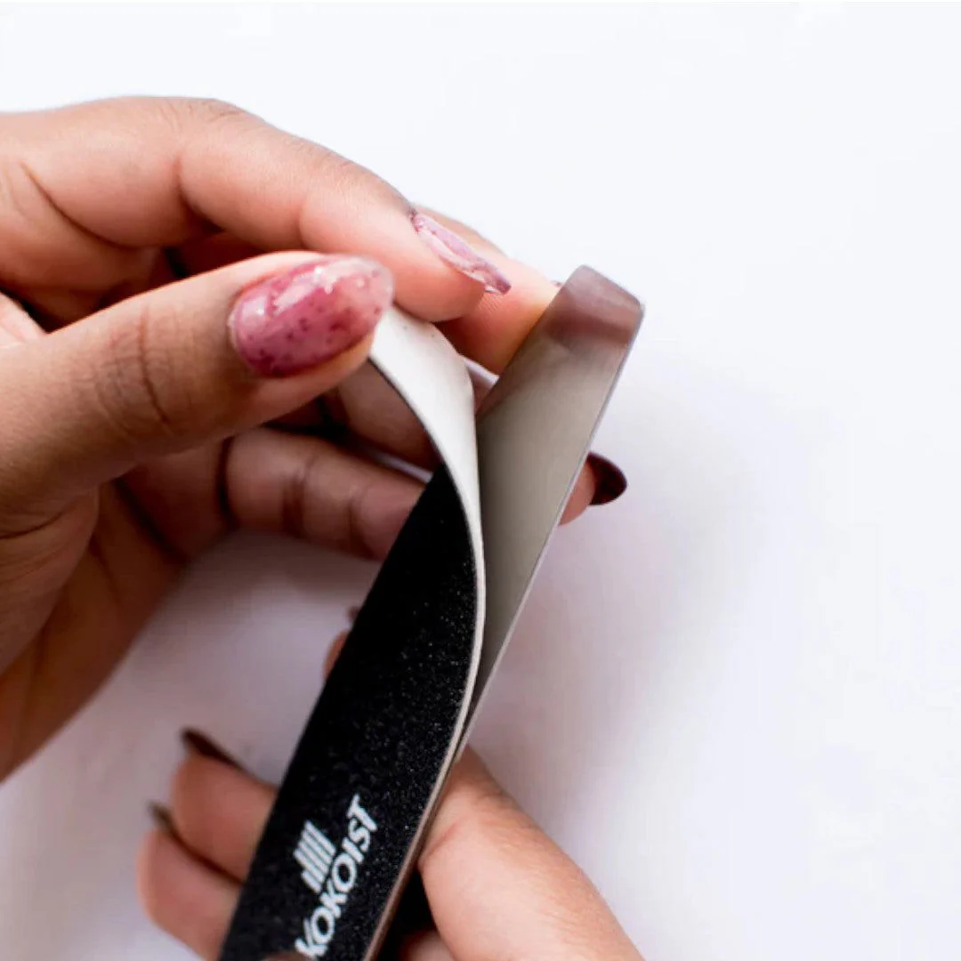 Kokoist Nail Files - Half Moon Stainless Steel Core (1pc) #D2-1 - Image 3